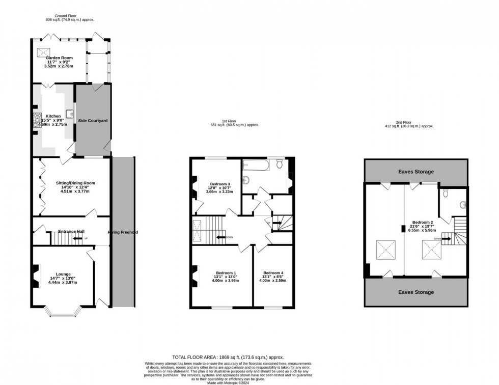 Floorplan for Portland Street, Off Gillygate