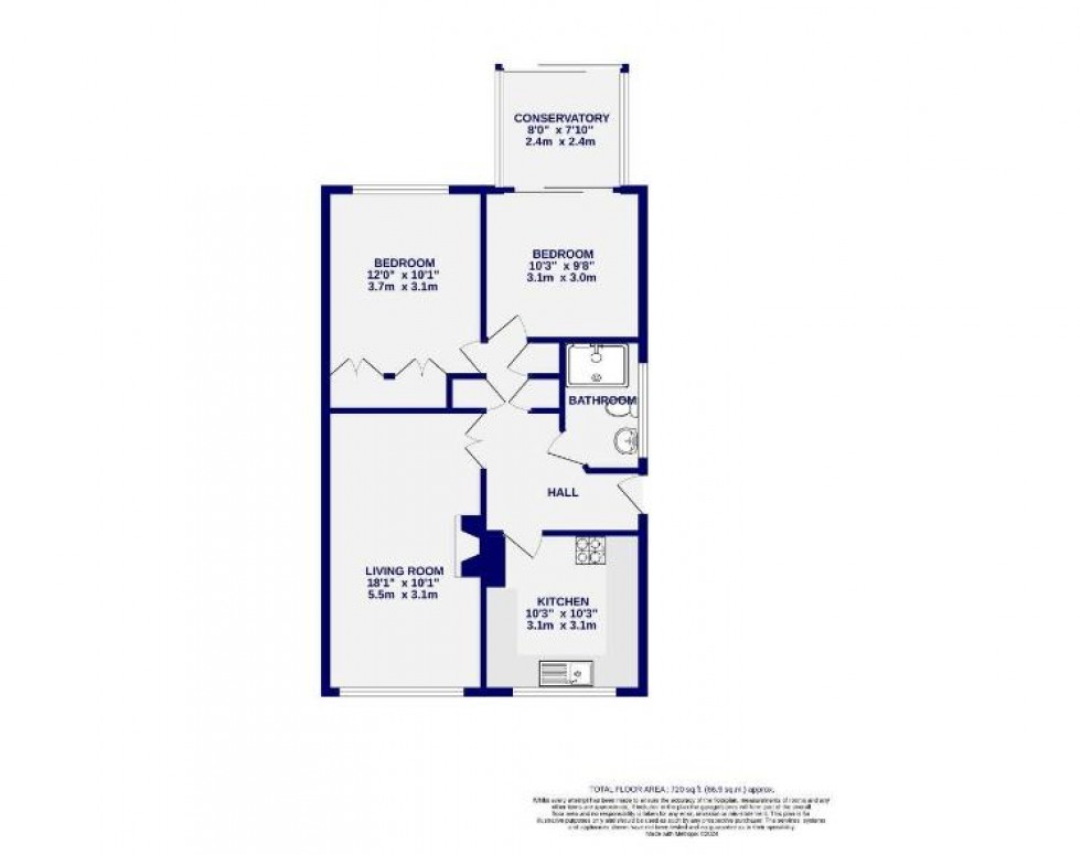 Floorplan for Wordsworth Crescent, Woodthorpe