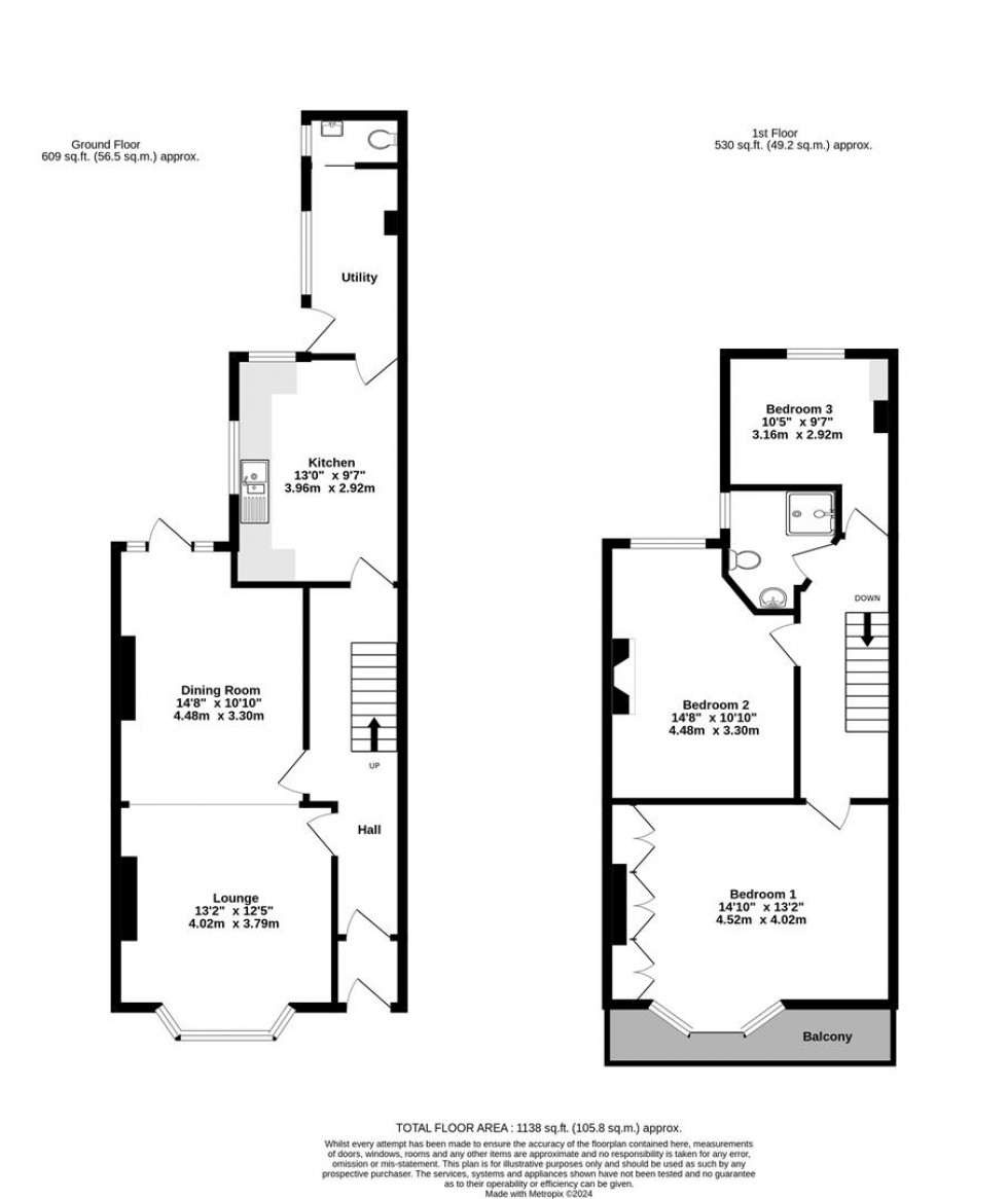Floorplan for Knavesmire Crescent, York