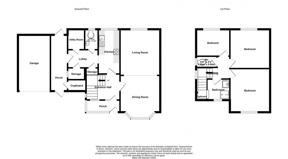 Floorplan for The Crescent, Heslington