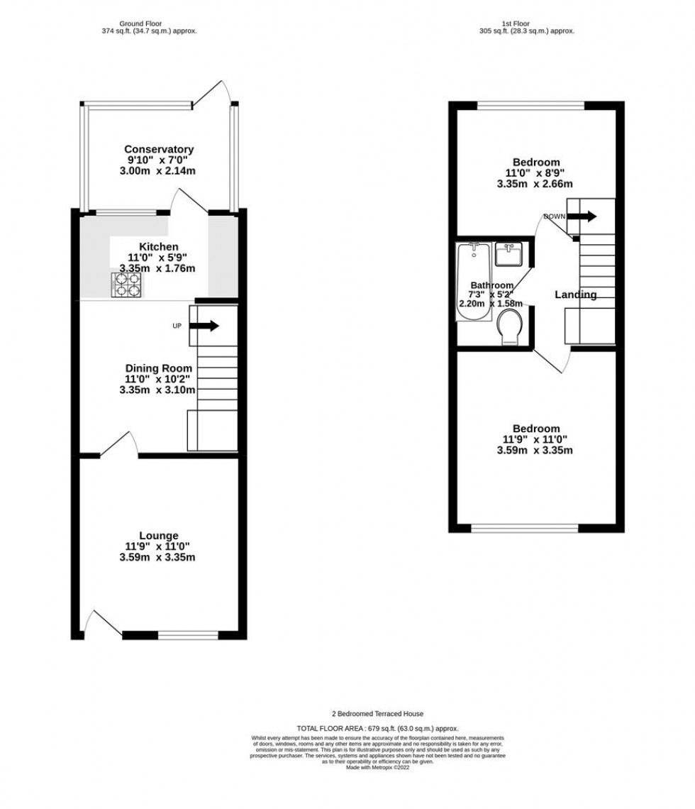 Floorplan for Dale Street, Off Nunnery Lane