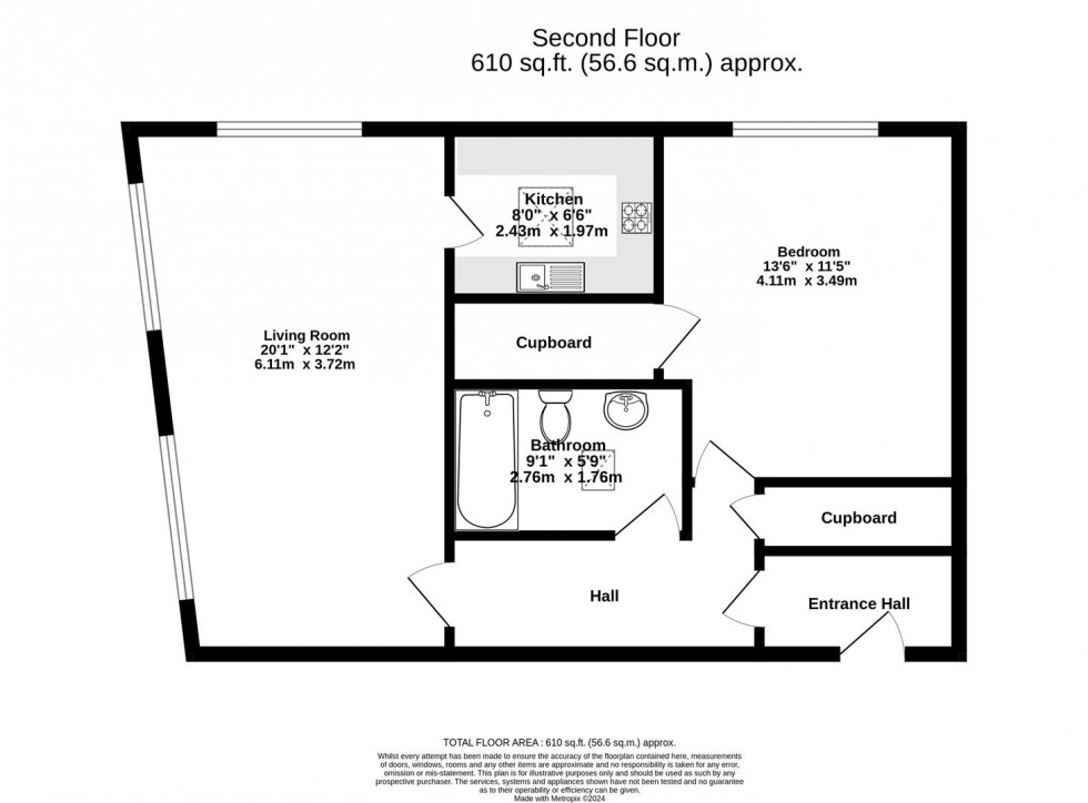 Floorplan for Leeman Road Apartments, Garfield Terrace