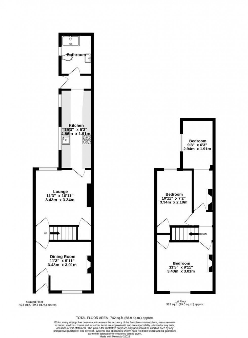 Floorplan for Curzon Terrace, South Bank