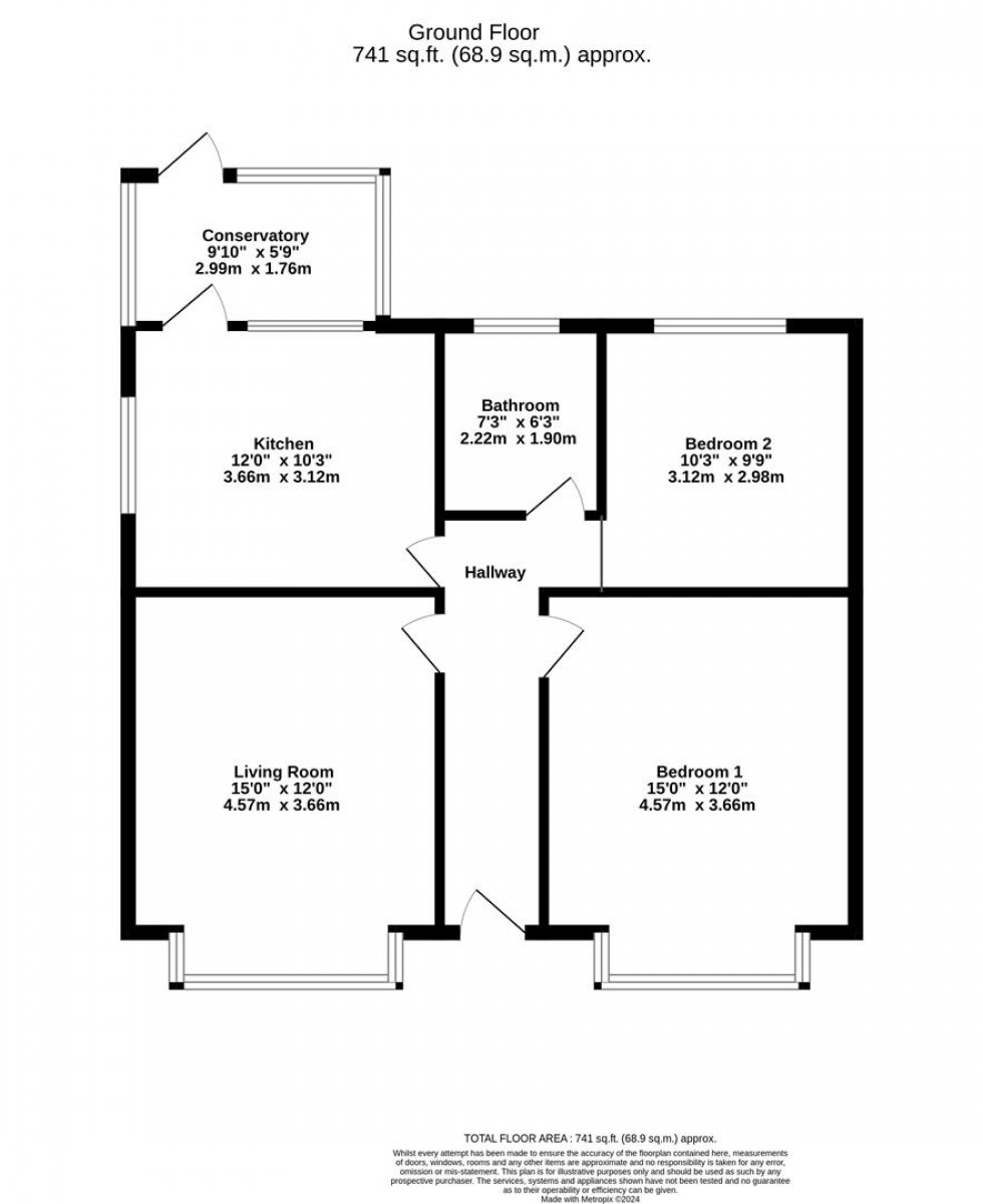 Floorplan for Petercroft Lane, Dunnington