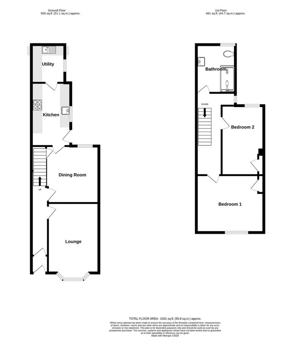 Floorplan for Lindley Street, York