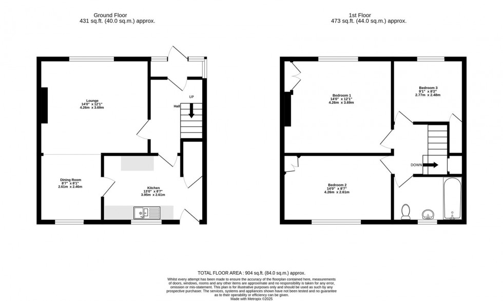 Floorplan for Leven Road, Dringhouses