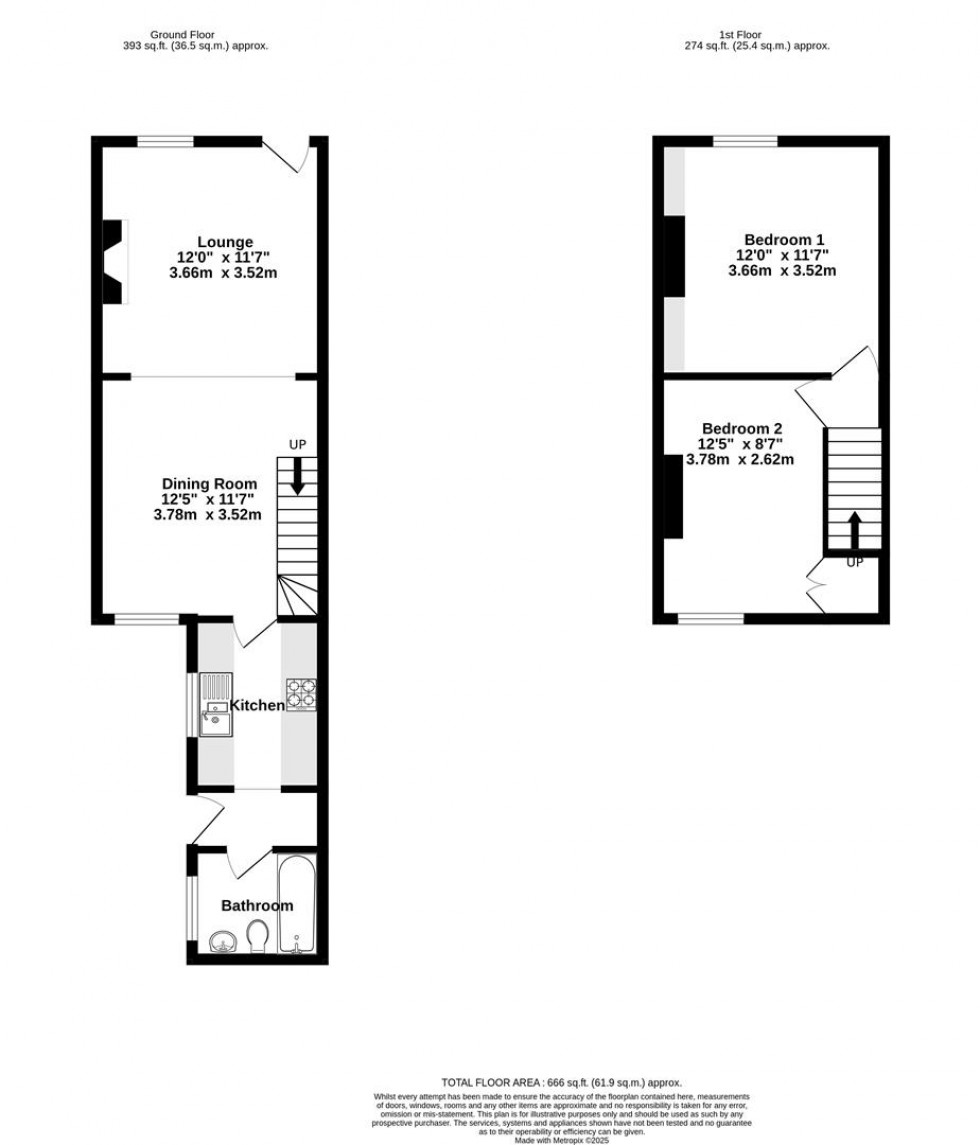 Floorplan for Railway View, Off Tadcaster Road