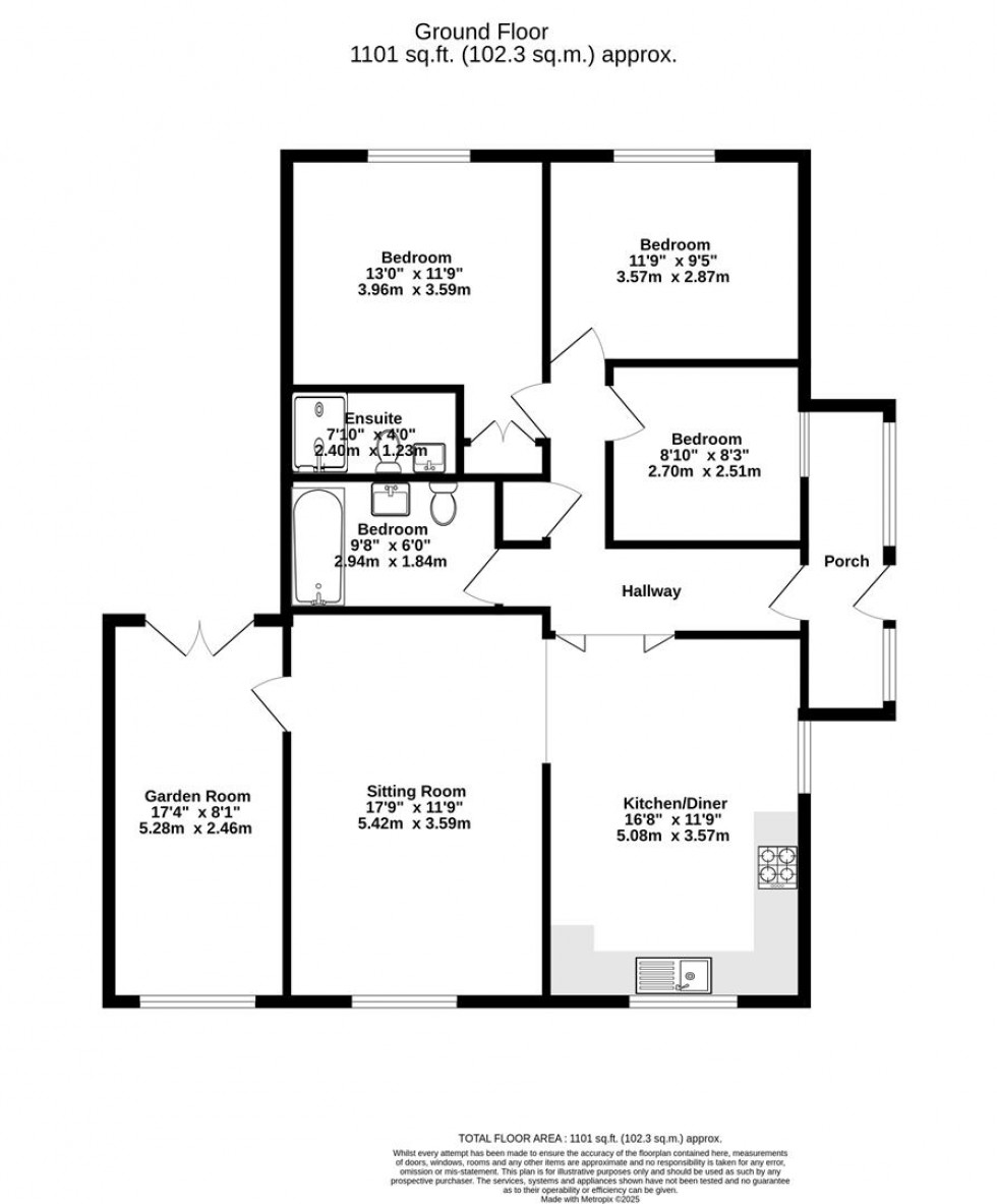 Floorplan for The Cranbrooks, Wheldrake