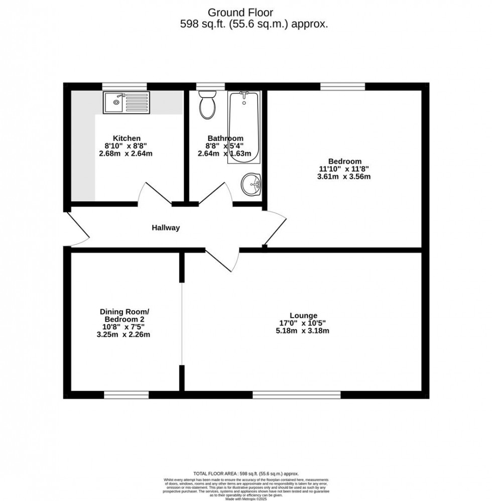 Floorplan for Swann Street, York