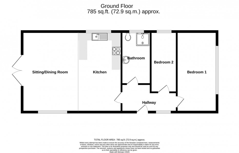 Floorplan for Hull Road, Wilberfoss