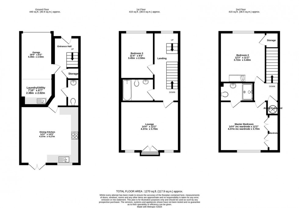 Floorplan for Blue Bridge Lane, York