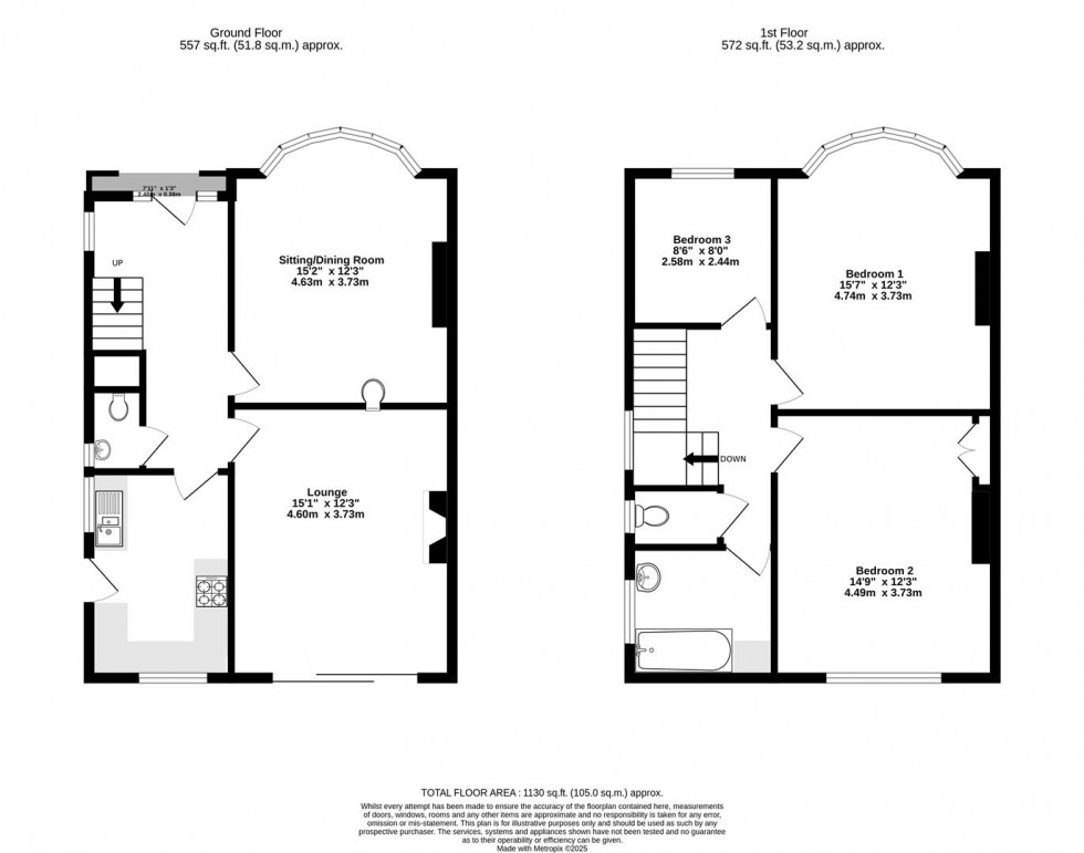 Floorplan for Grantham Drive, York