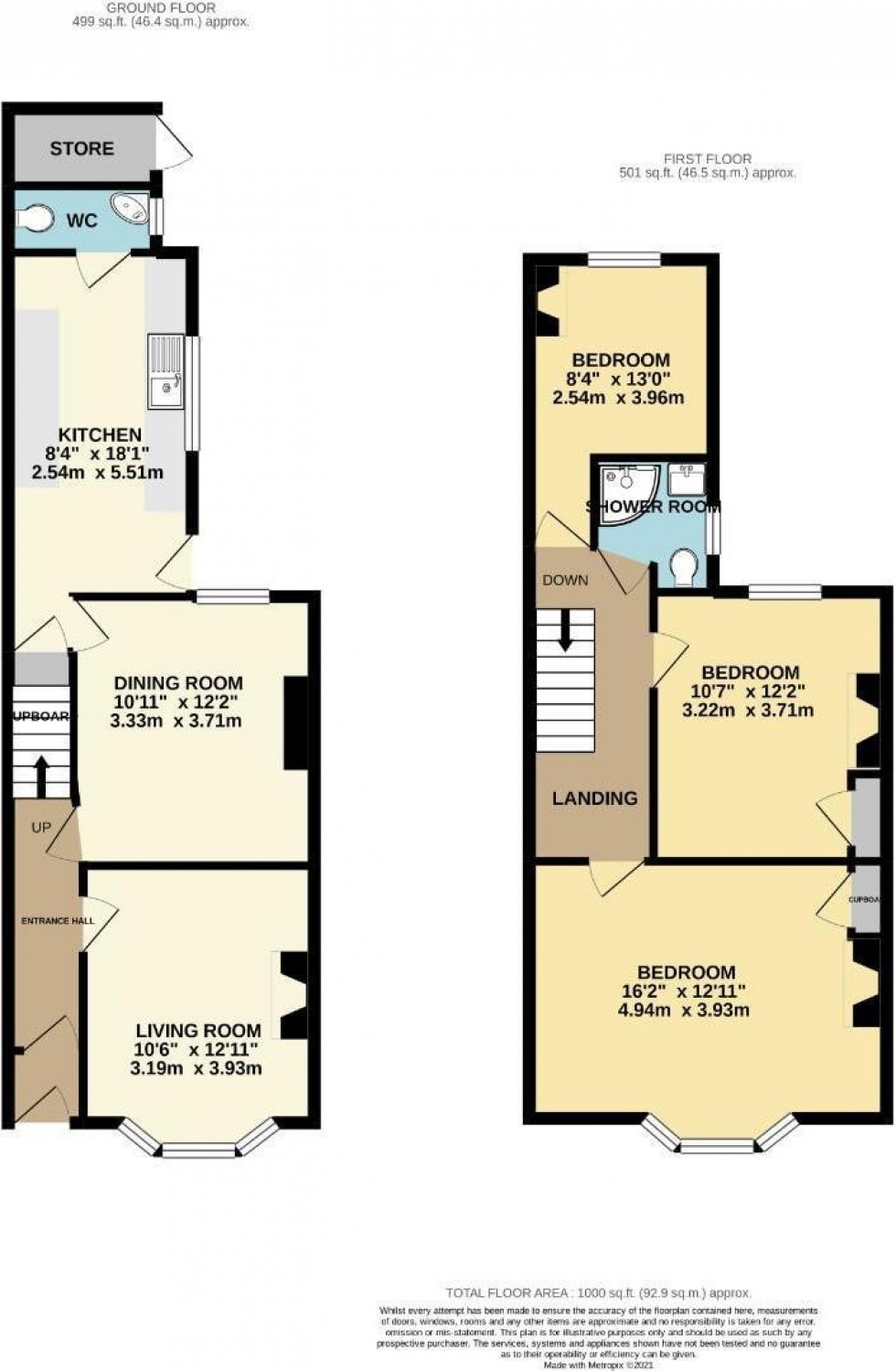 Floorplan for Cromer Street, York