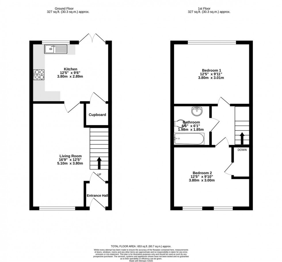 Floorplan for St. Pauls Mews, York