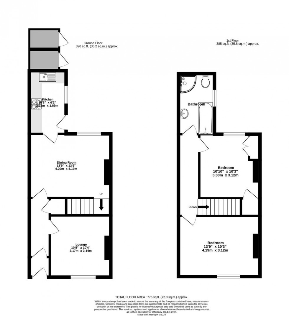 Floorplan for Surtees Street, Burton Stone Lane