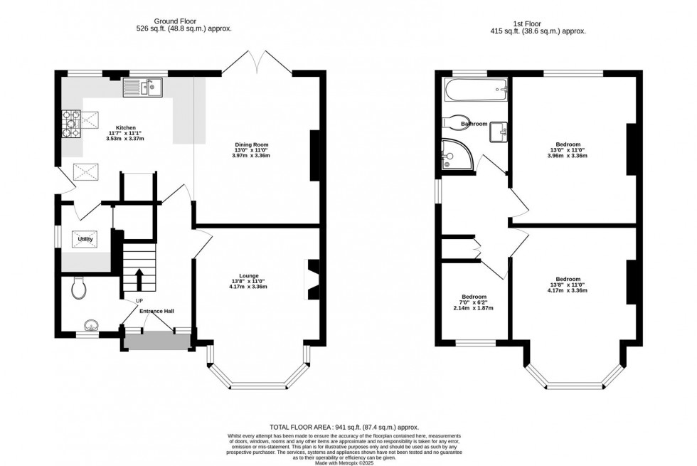 Floorplan for White House Rise, Off Tadcaster Road