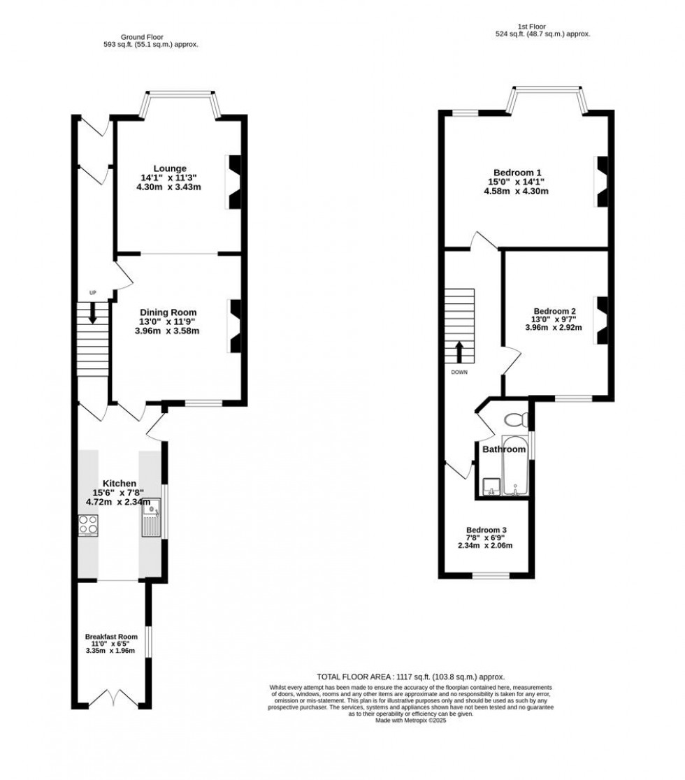 Floorplan for Bishopthorpe Road, York