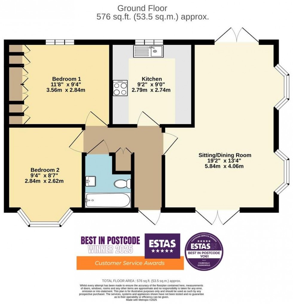 Floorplan for Lower Dunsforth, York
