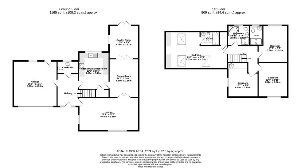 Floorplan for Broadlands, Wheldrake, York