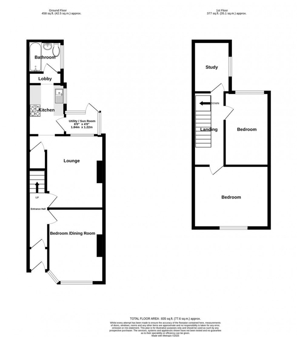 Floorplan for Ratcliffe Street, York