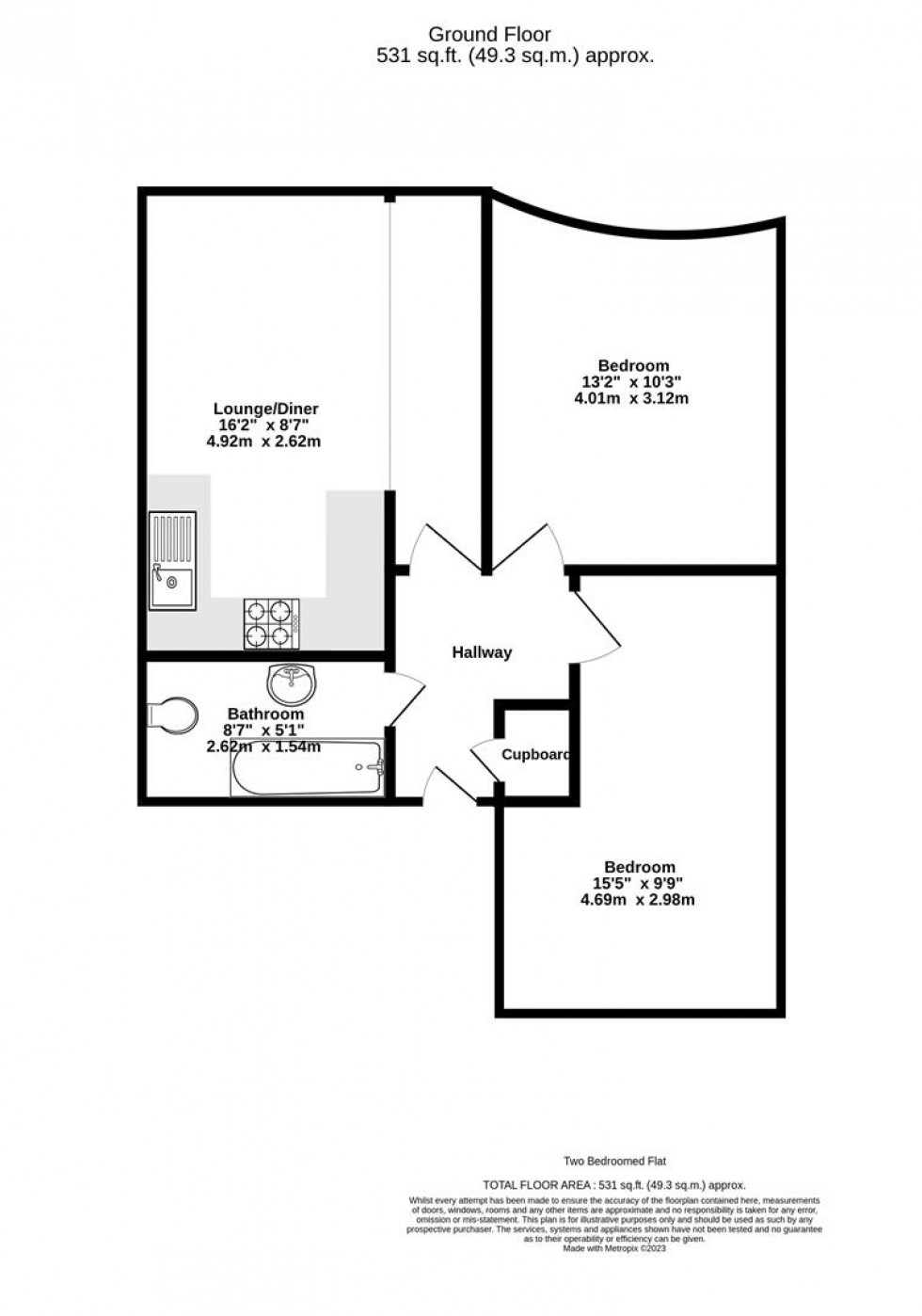 Floorplan for 28 Trafalgar Street, York