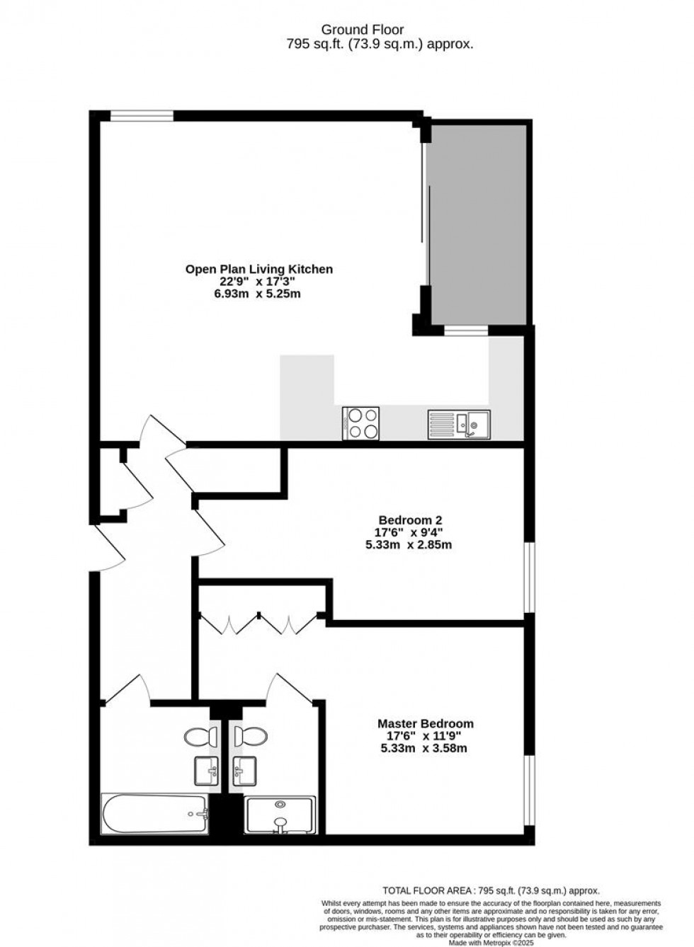 Floorplan for Clock Tower Way, York