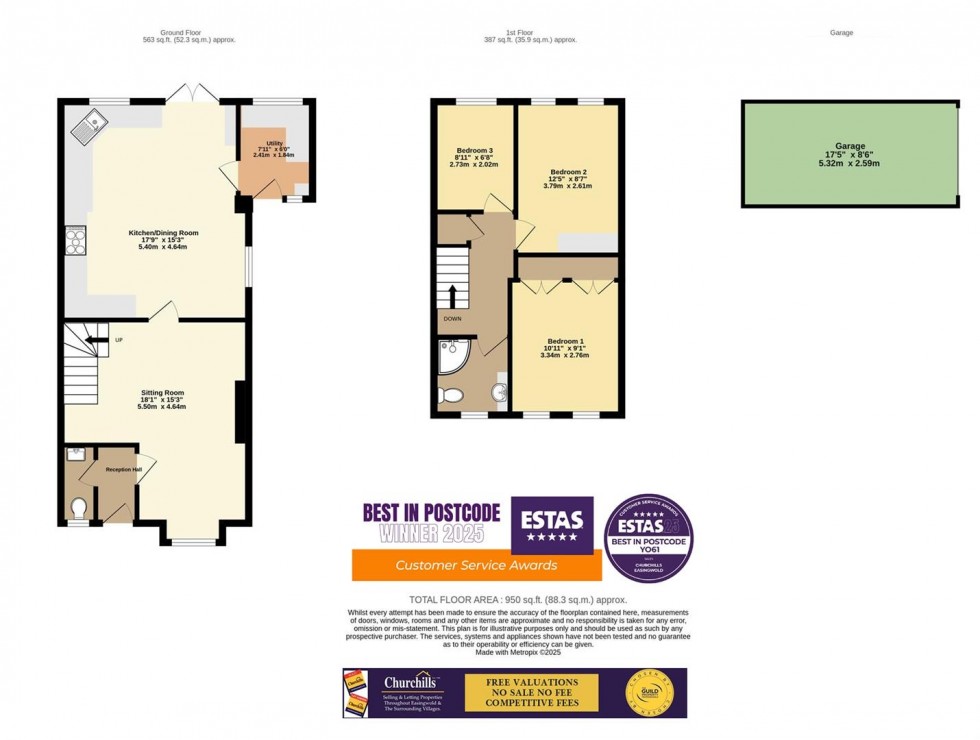 Floorplan for Waterside, Boroughbridge, York