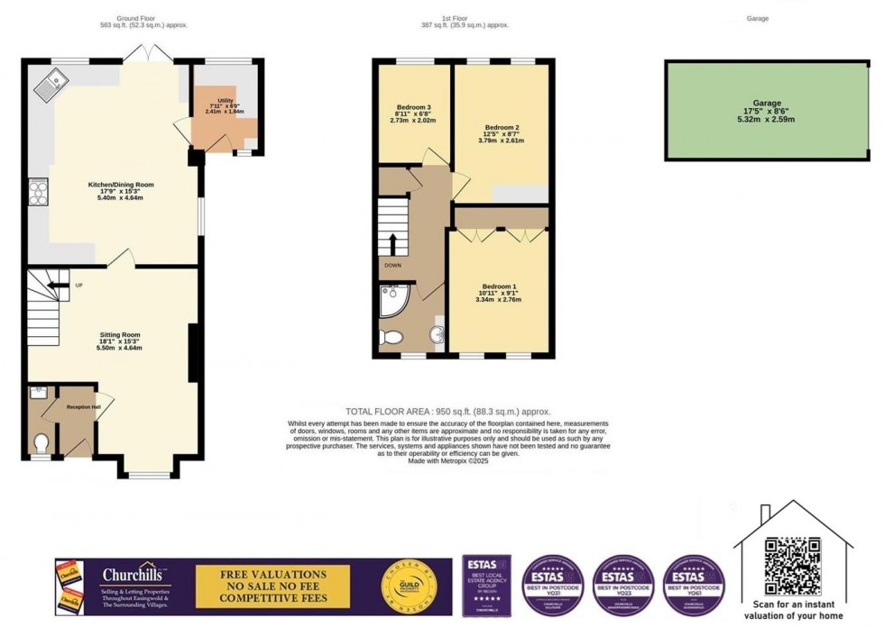 Floorplan for Waterside, Boroughbridge, York
