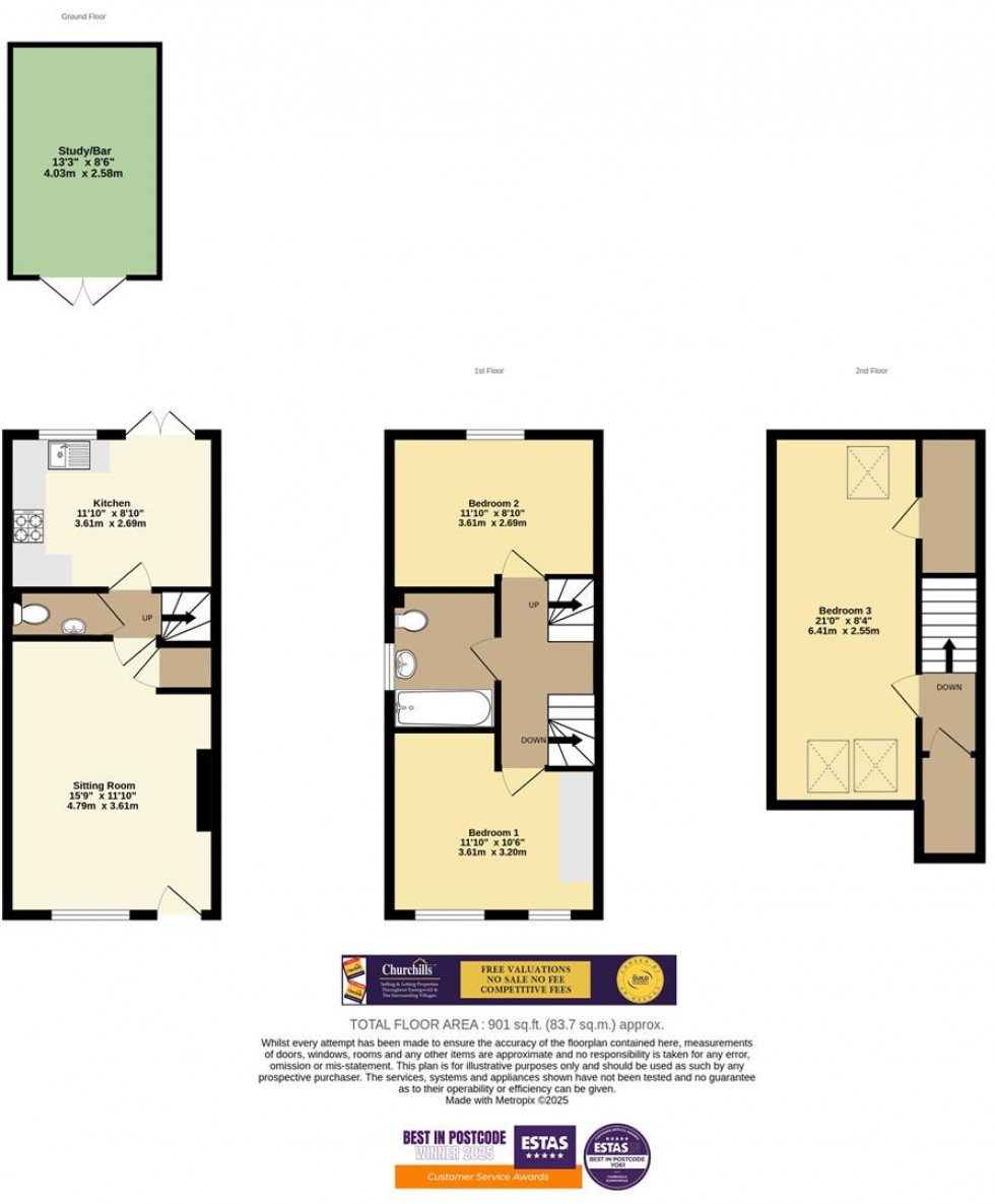 Floorplan for Lavender Way, Easingwold, York