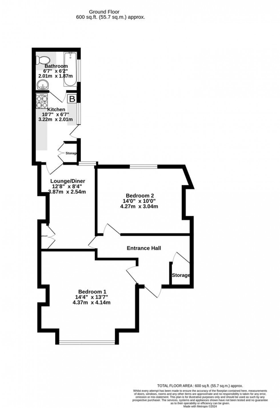 Floorplan for Scarcroft Hill, Scarcroft Road