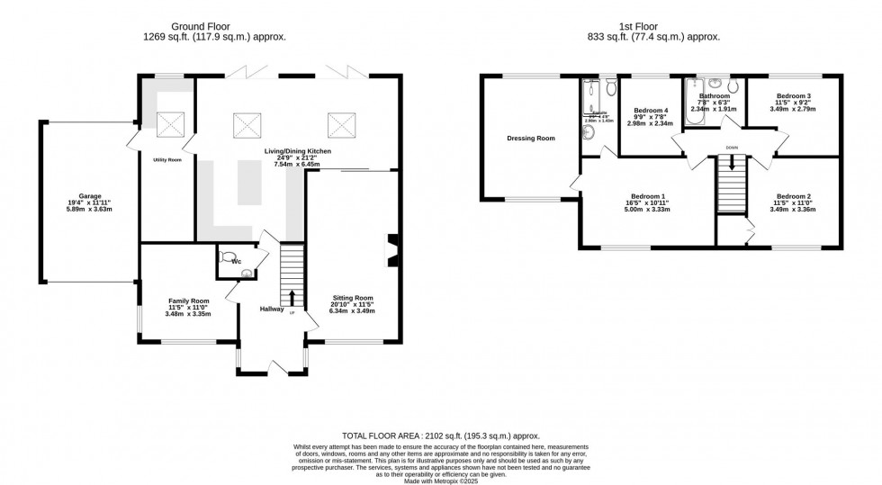 Floorplan for Mill Lane, Acaster Malbis, York