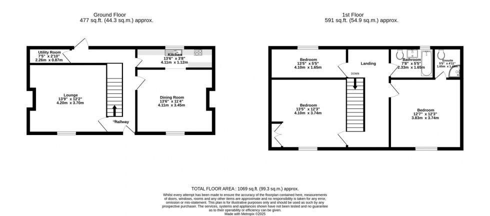 Floorplan for Back Lane, Easingwold, York