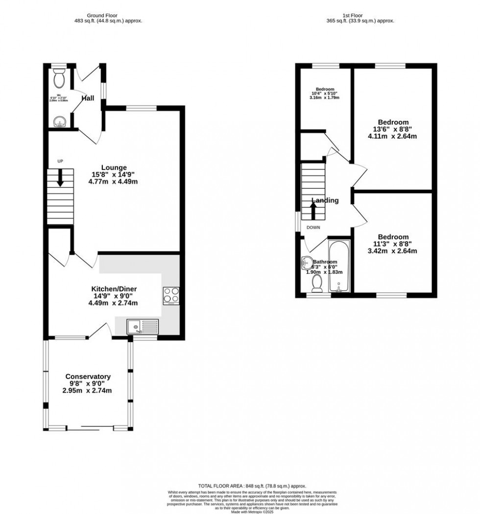 Floorplan for Braithegayte, Wheldrake, York