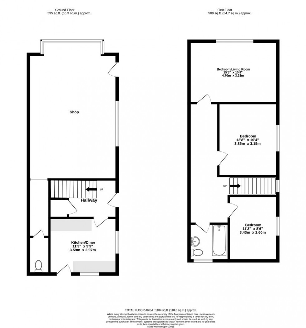 Floorplan for Burton Stone Lane, York