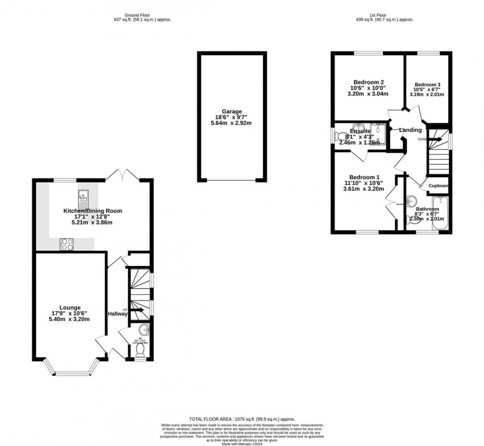 Floorplan for Hurns Way, Easingwold