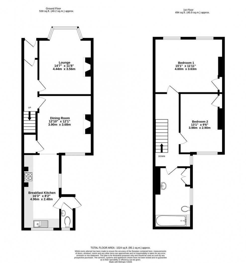Floorplan for Albemarle Road, York