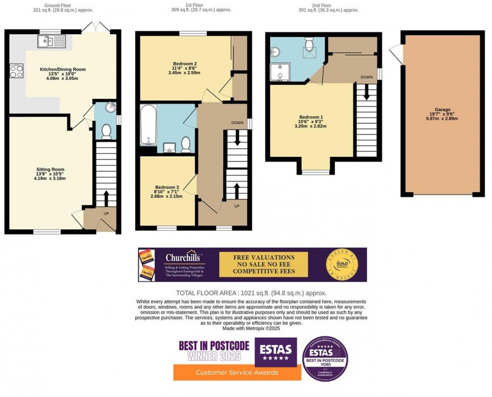 Floorplan for Owl Place, Boroughbridge, York