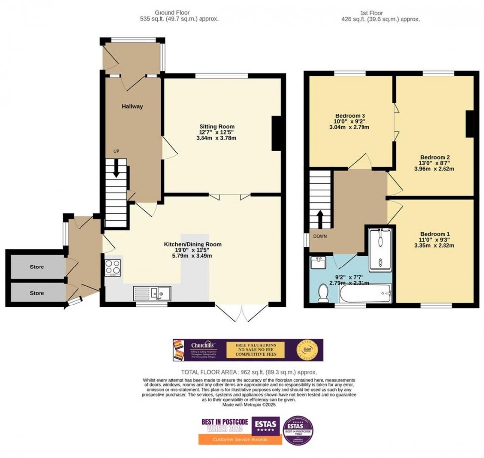 Floorplan for Church Hill, Easingwold, York