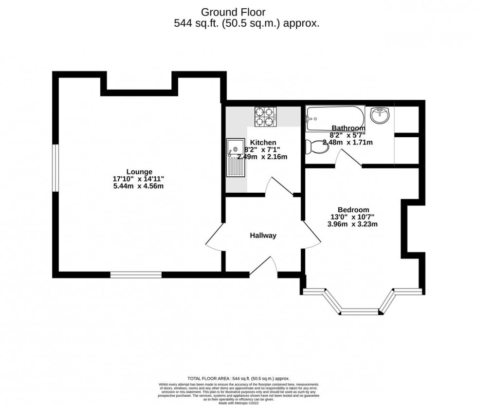 Floorplan for 46 St.Pauls Square, Holgate