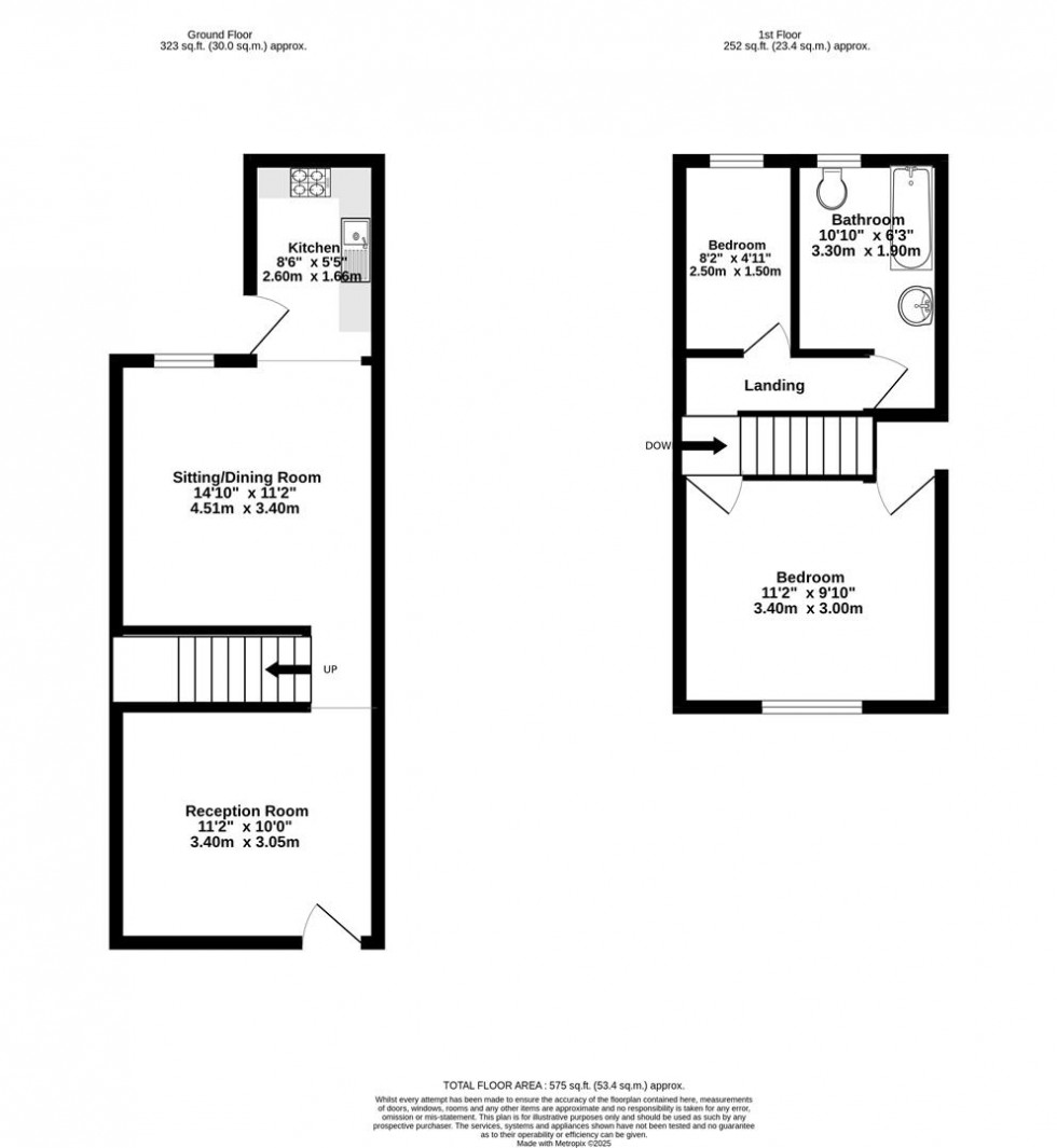 Floorplan for Finsbury Street, York