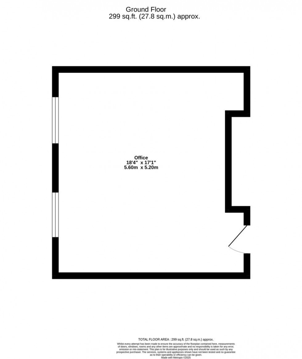 Floorplan for Office, 3, New Street, York
