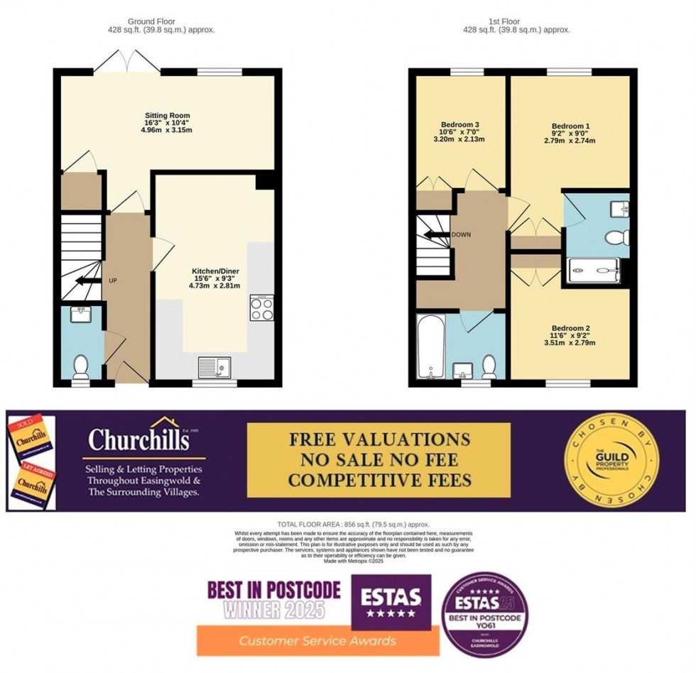 Floorplan for Chestnut Drive, York