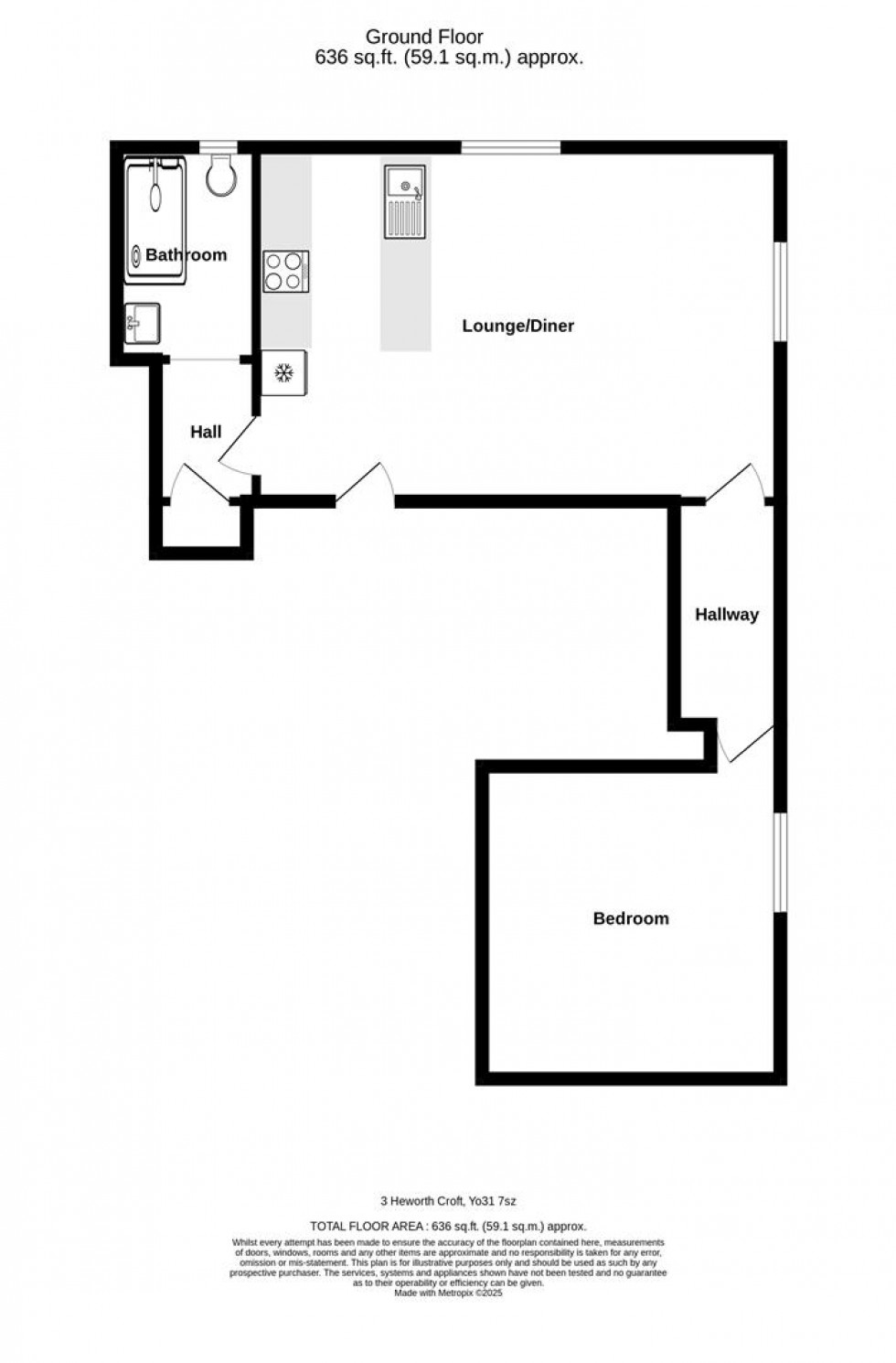 Floorplan for Heworth Croft, York