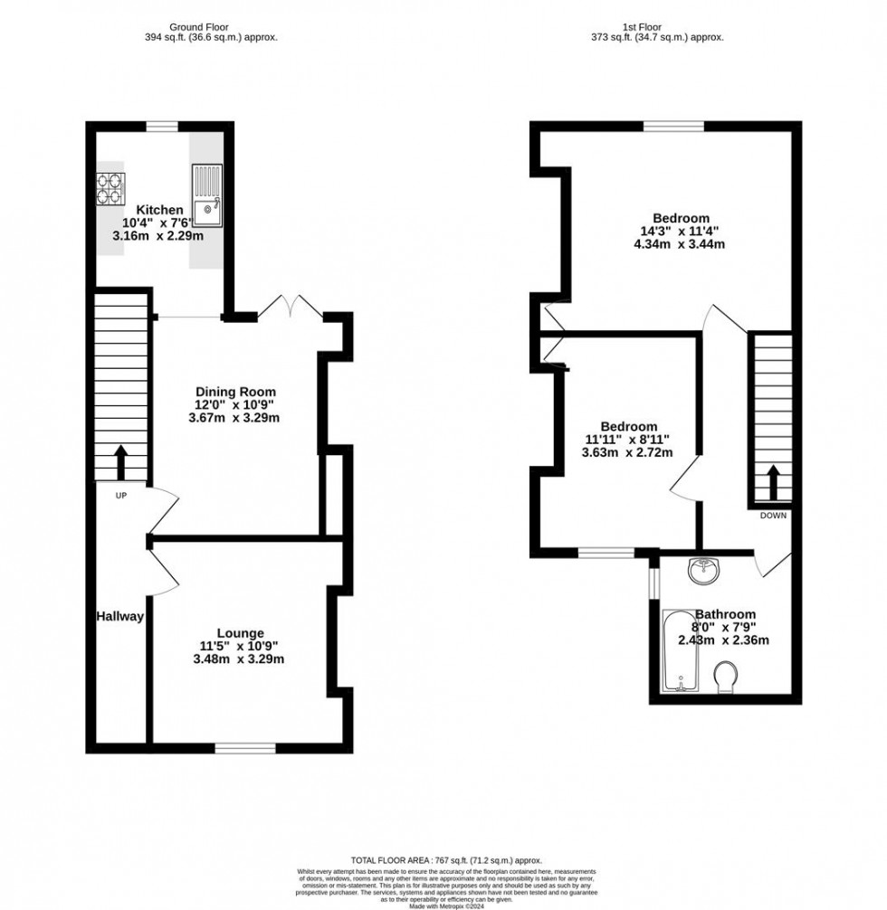 Floorplan for Russell Street, South Bank