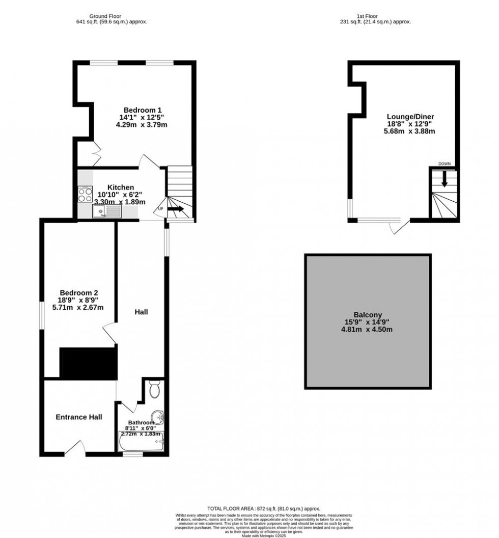 Floorplan for St. James Square, Boroughbridge, York