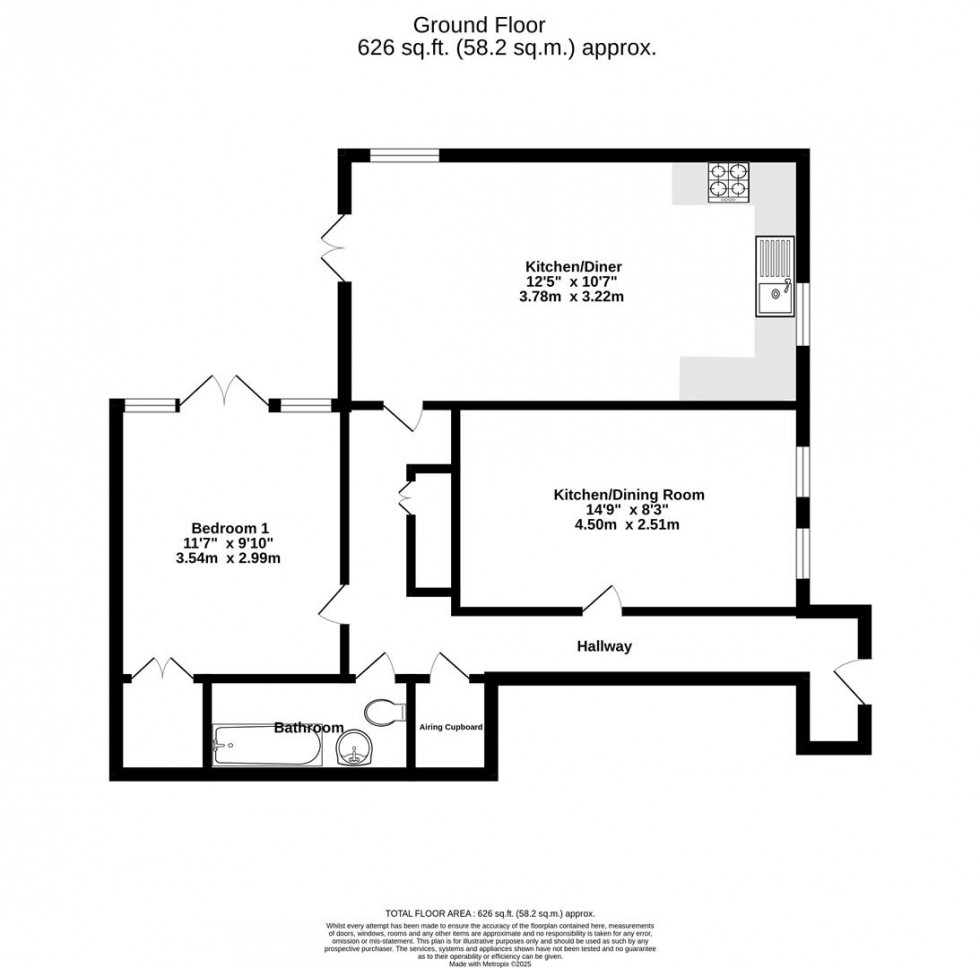 Floorplan for St. Peters Grove, Off Bootham