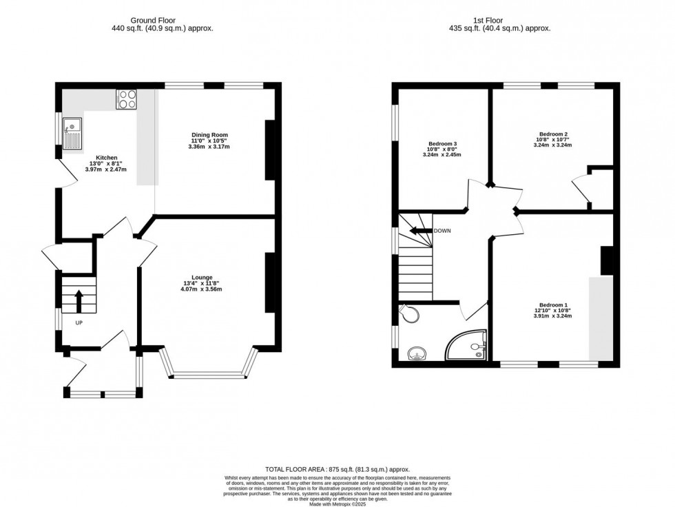 Floorplan for Bad Bargain Lane, York