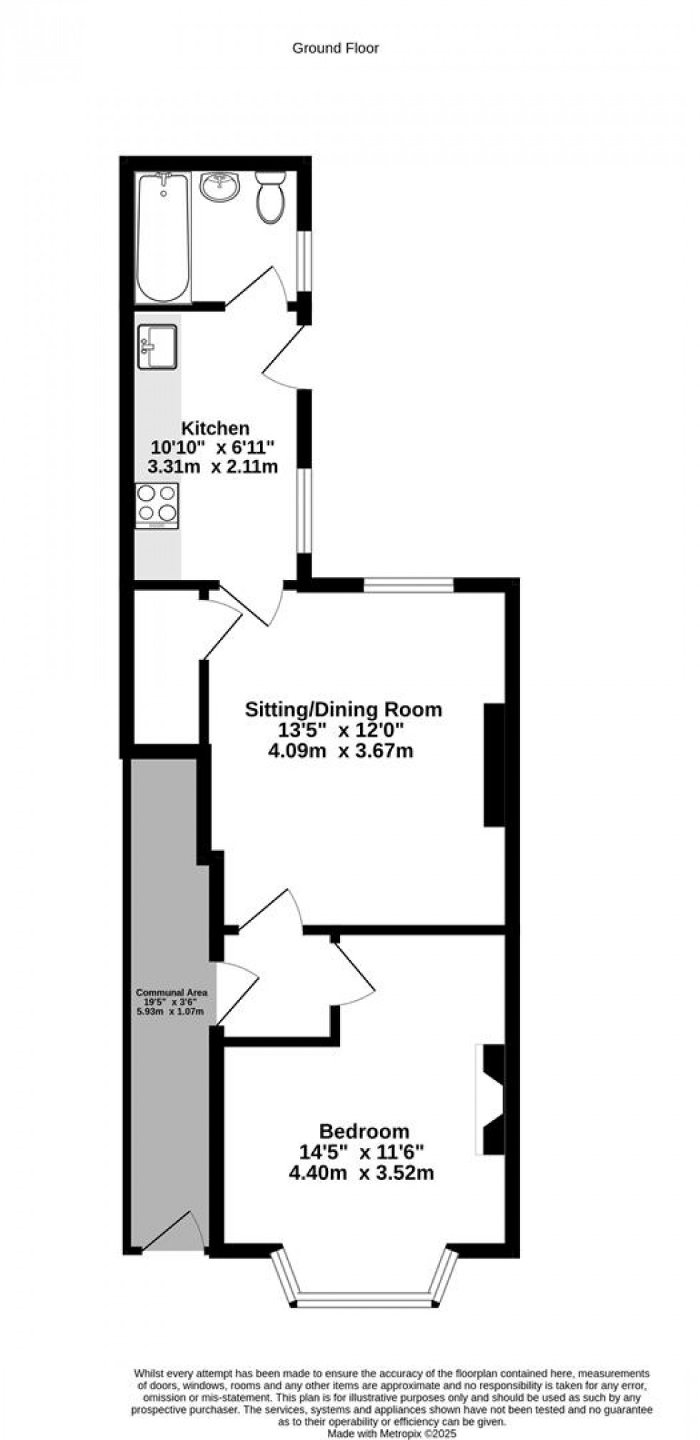 Floorplan for Acomb Road, York