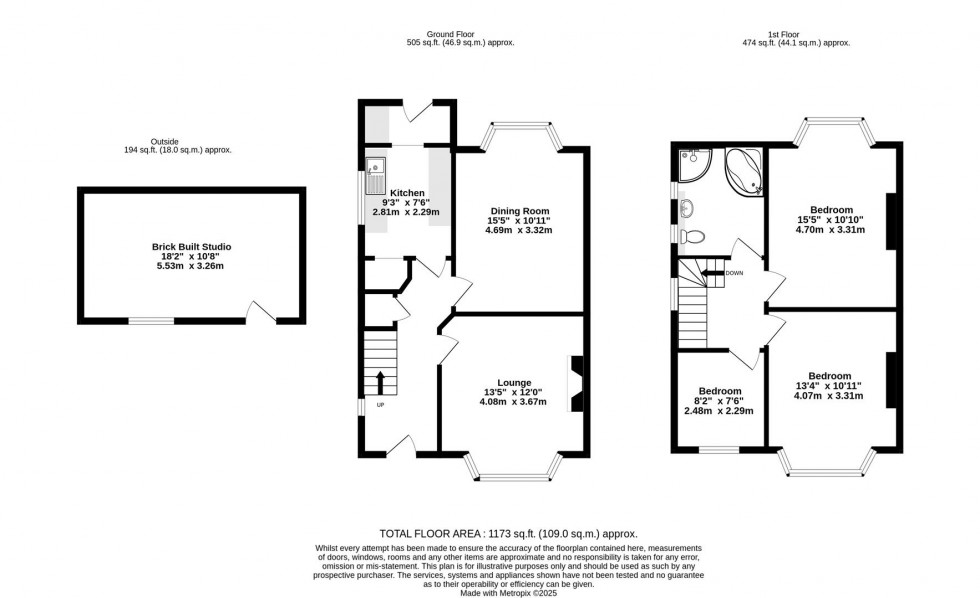 Floorplan for Grantham Drive, York