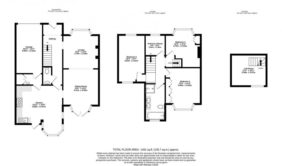 Floorplan for Walney Road, York